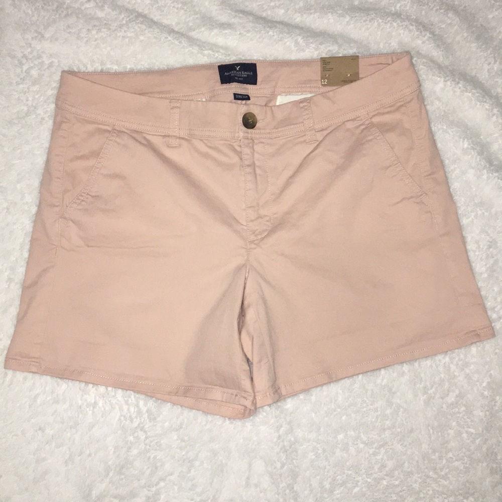 American eagle midi low rise shorts